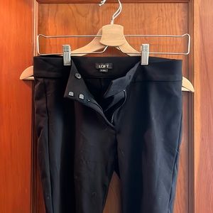 Loft black pants, size 2.